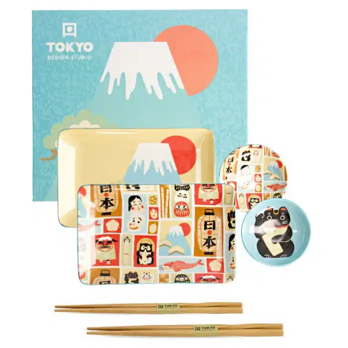 Tokyo Design Studio – Kawaii – Japan - Sushi Set – 6-piece – 2 Person
