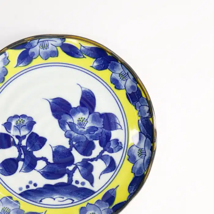 Tokyo Design Studio - Tsubaki - Plate - Yellow/Blue - 16.5x2cm - Image 4