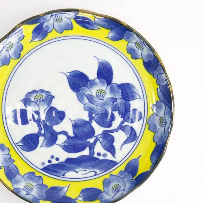 Tokyo Design Studio - Tsubaki - Plate - Yellow/Blue - 21.6x2.5 cm - Image 4