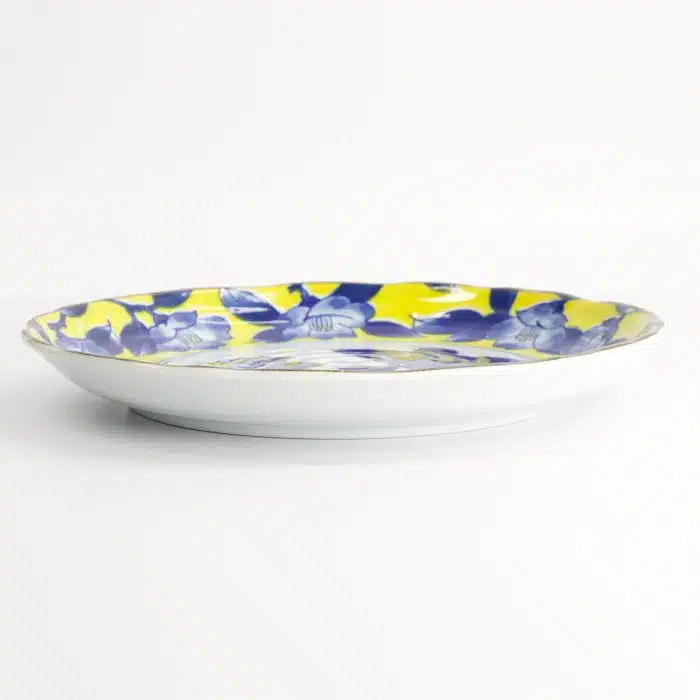 Tokyo Design Studio - Tsubaki - Large Plate - Yellow/Blue - 24.7x3cm - Image 3