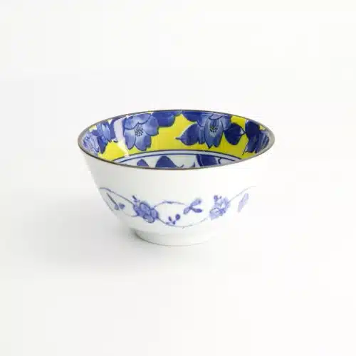 Tokyo Design Studio - Tsubaki - Rijstkom - Geel/Blauw - 12x6.4cm