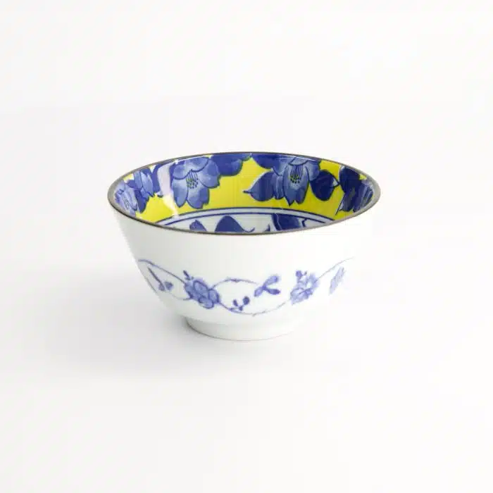 Tokyo Design Studio - Tsubaki - Rijstkom - Geel/Blauw - 12x6.4cm