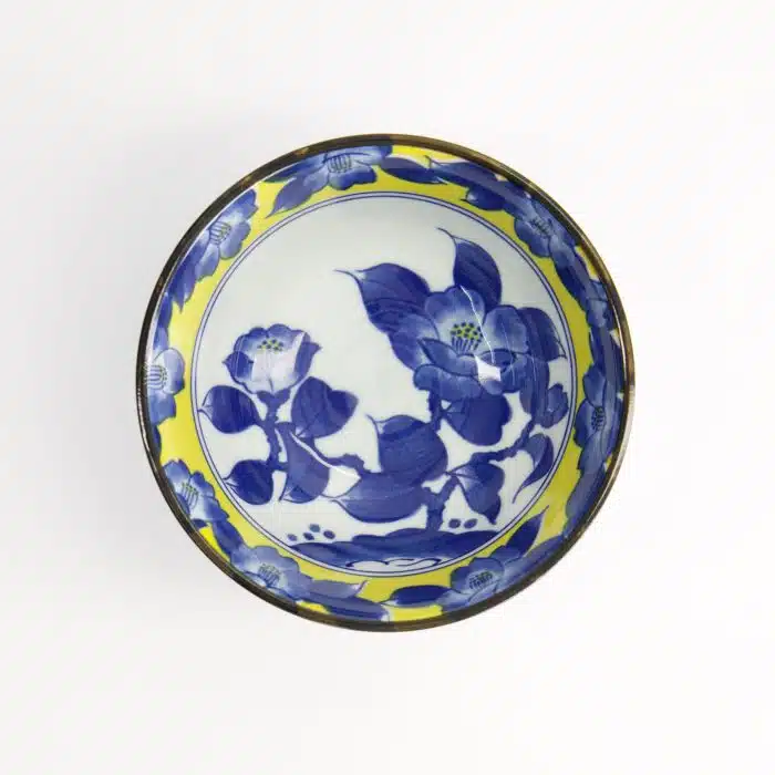 Tokyo Design Studio - Tsubaki - Rice Bowl - Yellow/Blue - 12x6.4cm - Image 2
