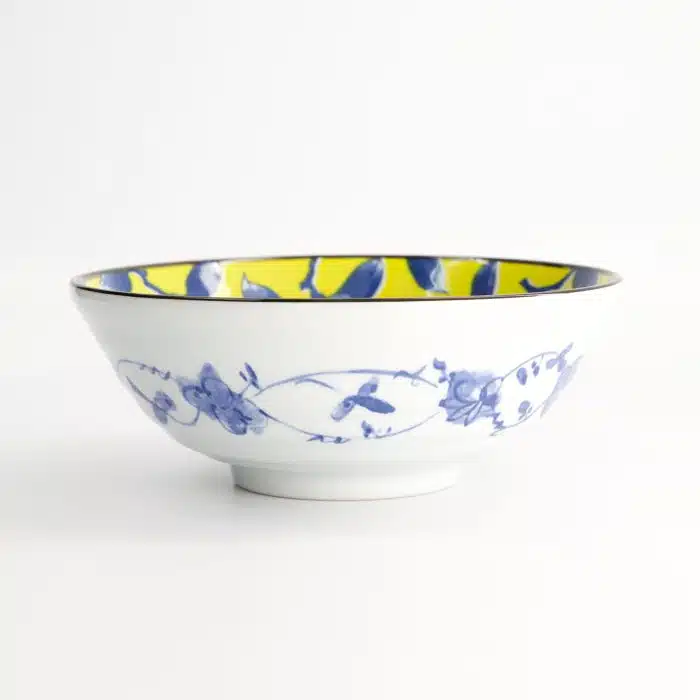Tokyo Design Studio - Tsubaki - Ramen Bowl - Yellow/Blue - 20.5x7.8cm - 1000ml - Image 3
