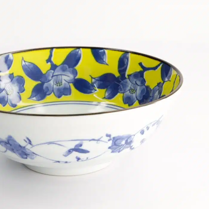 Tokyo Design Studio - Tsubaki - Ramen Bowl - Yellow/Blue - 20.5x7.8cm - 1000ml - Image 4
