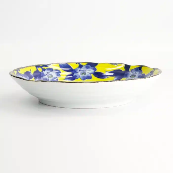 Tokyo Design Studio - Tsubaki - Large Plate - Yellow/Blue - 22x4cm - Image 3