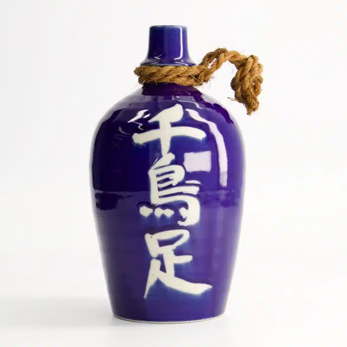 Sake Bottle - Azure Blue - Deco - Chidori Ashi - 19.5 cm - Image 2