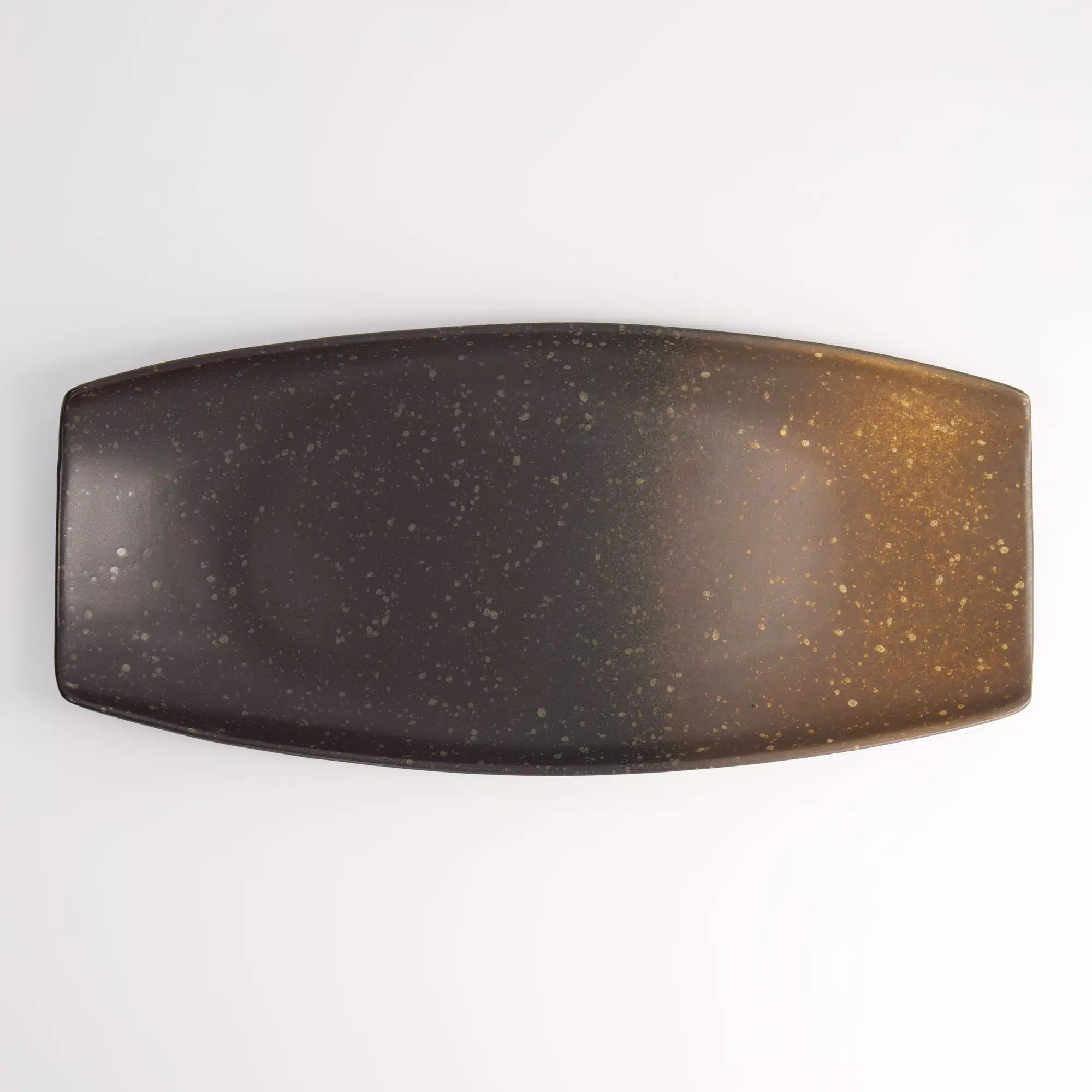 Tokyo Design Studio - Edo Brown - Rectangular Plate - 16.8x36.2cm - Image 2