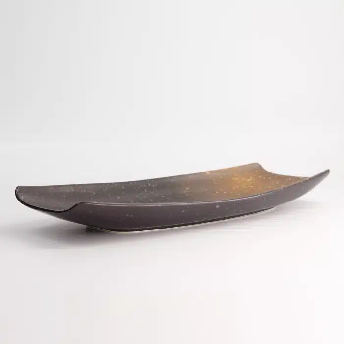 Tokyo Design Studio - Edo Brown - Rectangular Plate - 16.8x36.2cm - Image 3