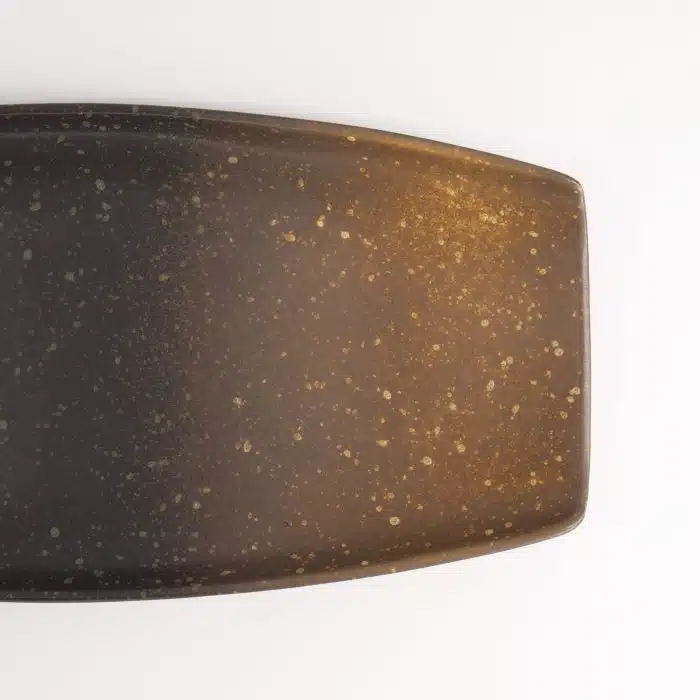 Tokyo Design Studio - Edo Brown - Rectangular Plate - 16.8x36.2cm - Image 4