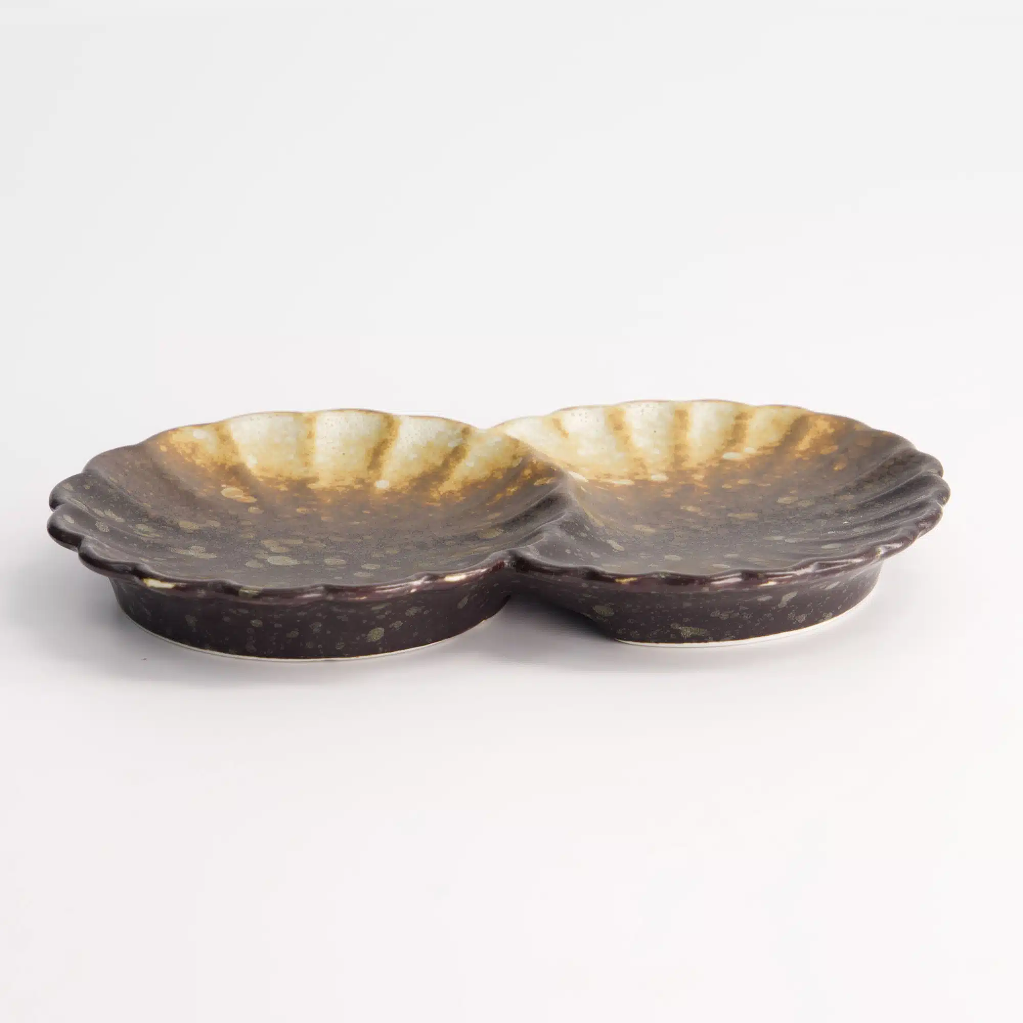 Tokyo Design Studio - Edo Brown - Floral Sauce Dish - 14x8.5cm - Image 4