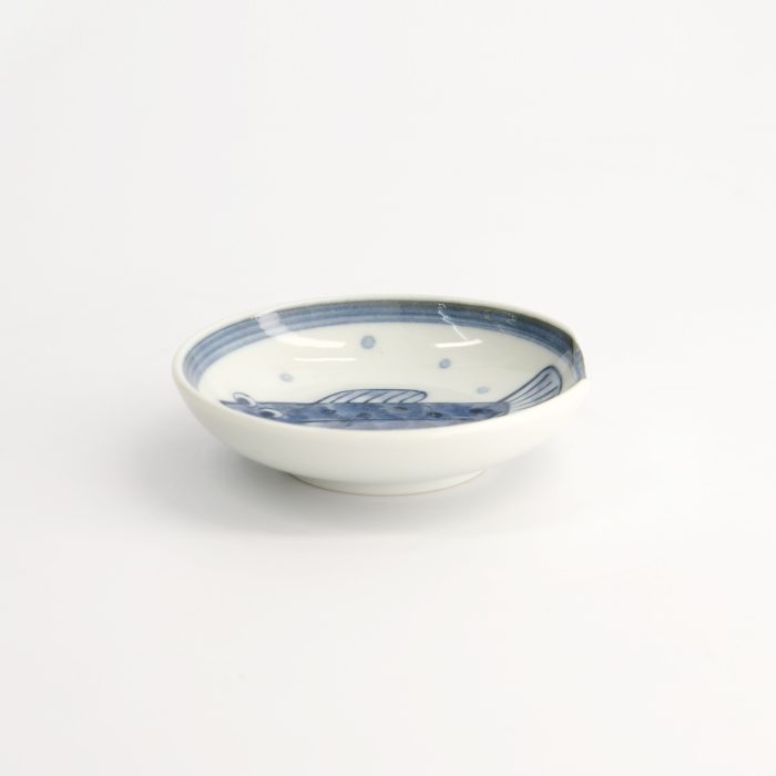 Tokyo Design Studio Mini Plate with Chopstick Holder - 9.4x2.3cm Blowfish - Image 5