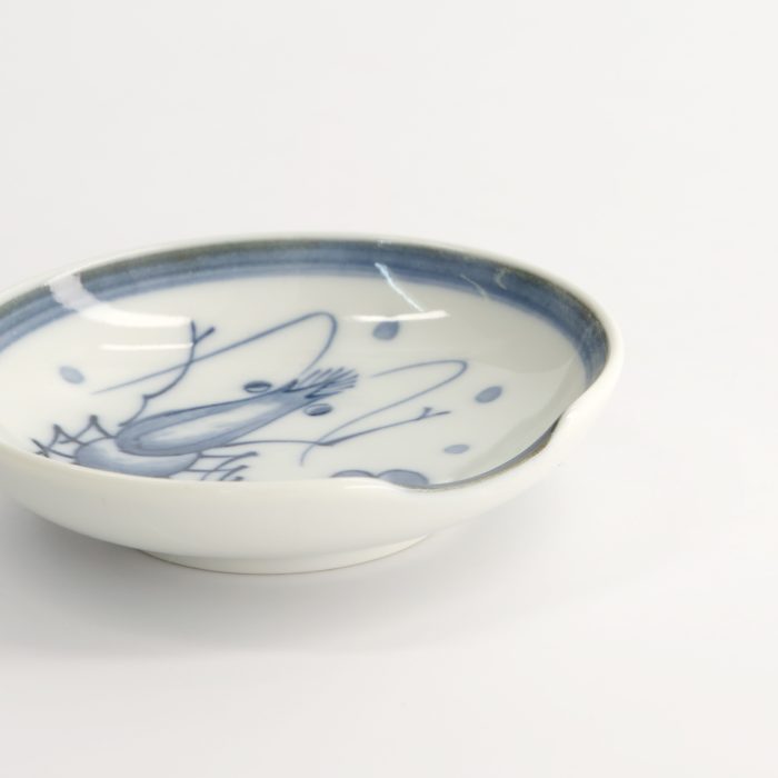 Tokyo Design Studio Mini Plate with Chopstick Holder - 9.4x2.3cm - Shrimp - Image 2