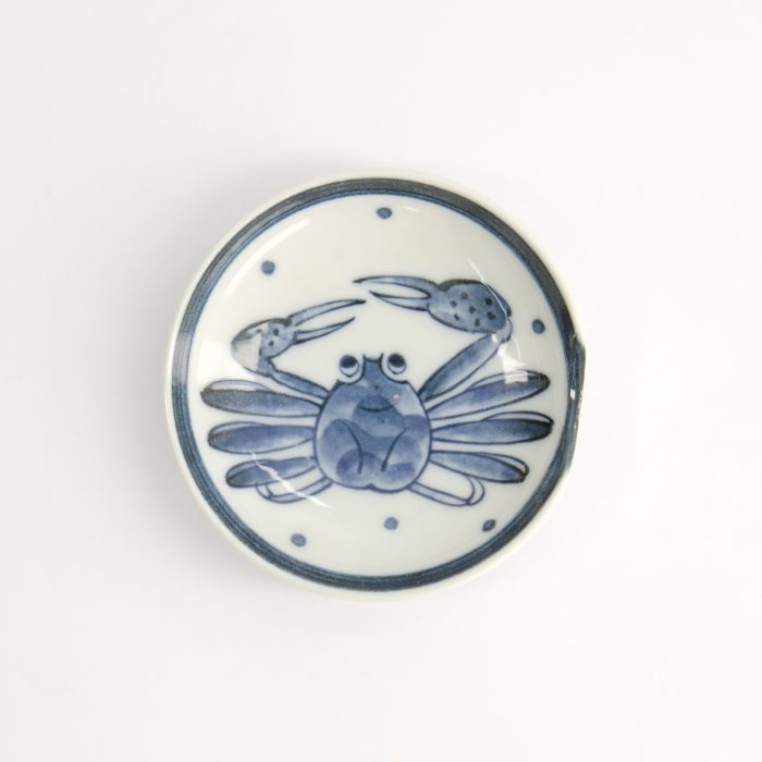 Tokyo Design Studio Mini Plate with Chopstick Holder - 9.4x2.3cm Crab