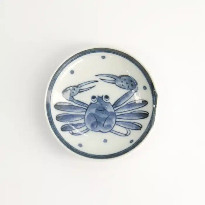 Tokyo Design Studio Mini Plate with Chopstick Holder - 9.4x2.3cm Crab