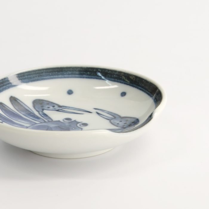 Tokyo Design Studio Mini Plate with Chopstick Holder - 9.4x2.3cm Crab - Image 2