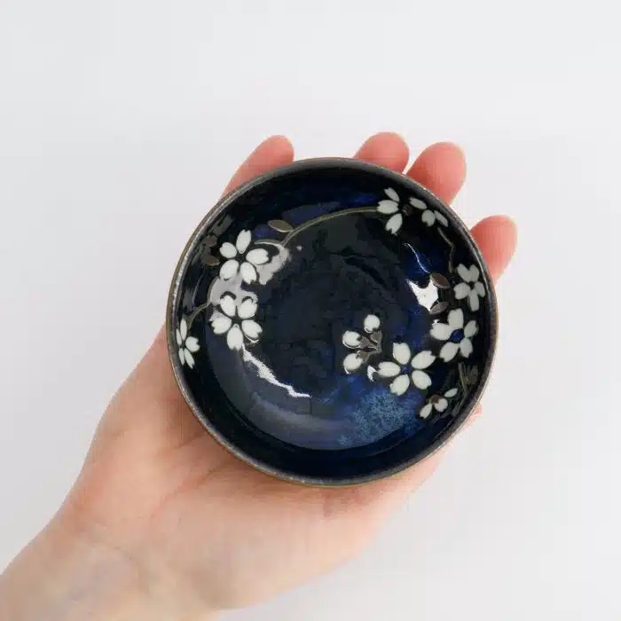 Tokyo Design Studio - Blue Sakura - Shallow Bowl - 9.5x3cm - Image 4