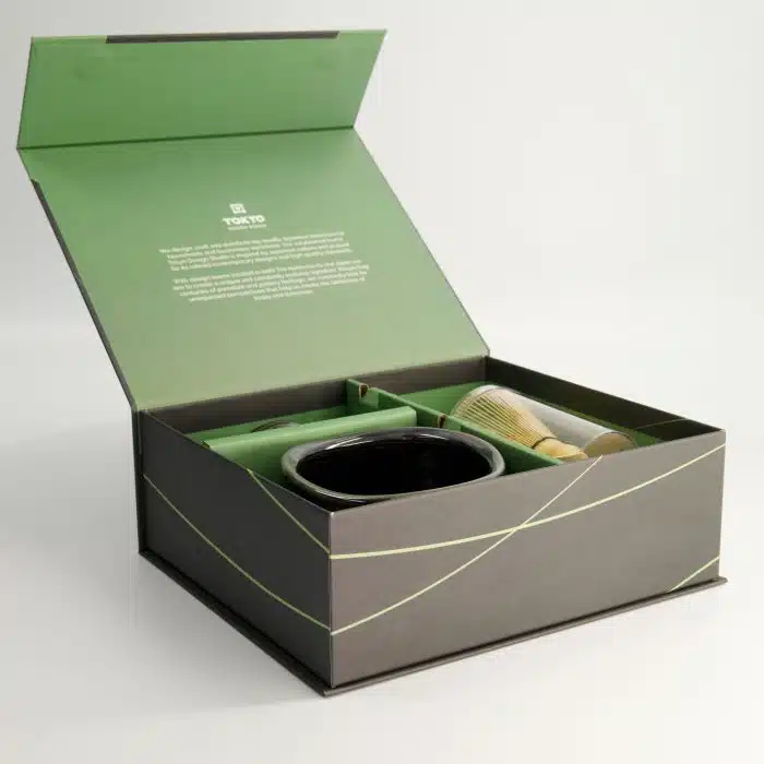 Tokyo Design Studio – Matcha Gift Set – Grey – 4-piece – 11x8cm - Image 2