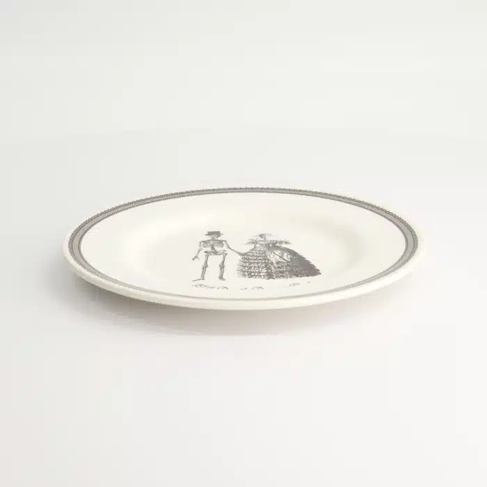 Tokyo Design Studio - Skull Design - Wedding - Breakfast Plate - 21x2cm - Image 4