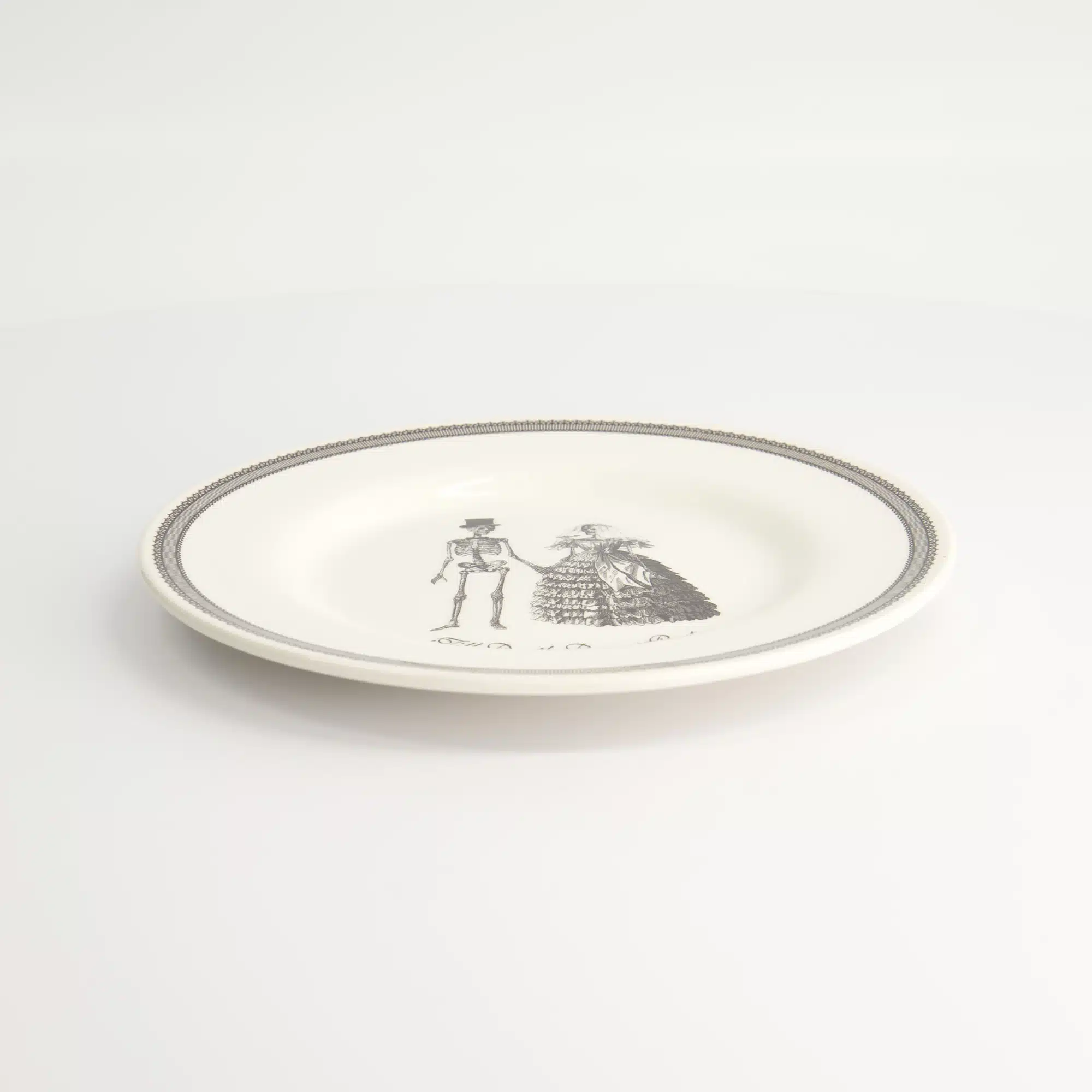 Tokyo Design Studio - Skull Design - Wedding - Breakfast Plate - 21x2cm - Image 4