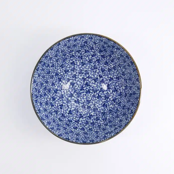Tokyo Design Studio - Mixed Bowls - Hana - Blue - 18x9cm 1000ml - Karakusa - Image 2
