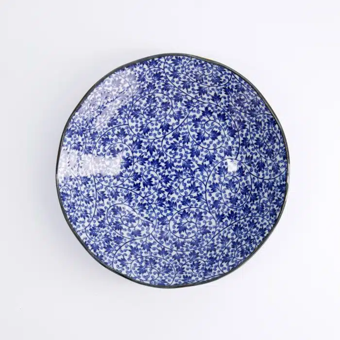 Tokyo Design Studio - Hana Blue - Pasta Bowl - 21x5cm - Karakusa - Image 2