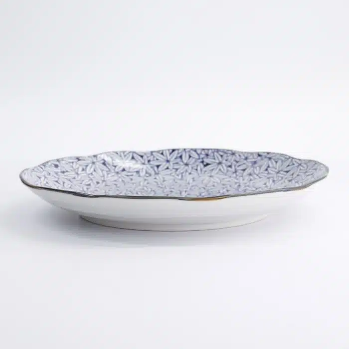 Tokyo Design Studio - Hana Blue - Round Plate - 25.5x3.5cm - Momiji Maple - Image 3