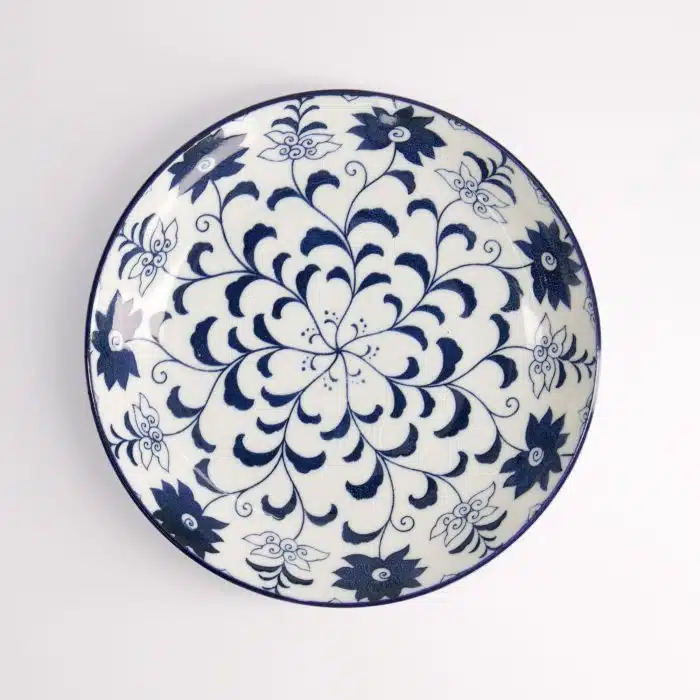Tokyo Design Studio - Tokyo Blue - Botan - Breakfast Plate - 21.5x3.4cm - Image 2