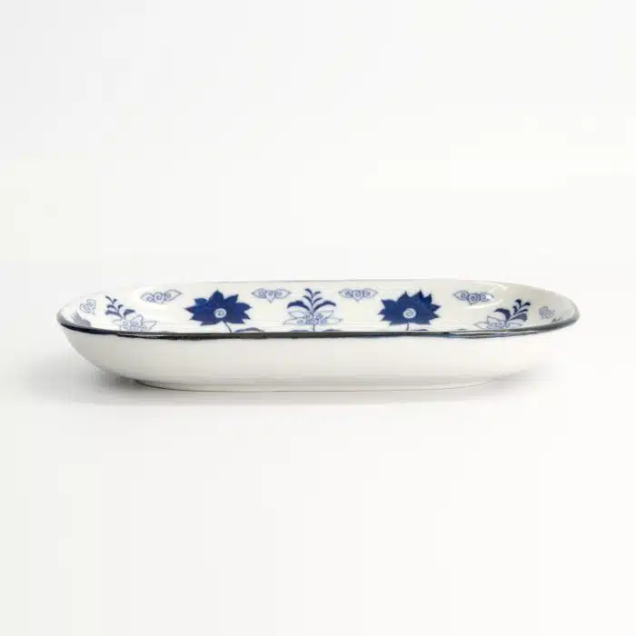 Tokyo Design Studio - Blue Botan - Oblong Bord - 18.7x13cm - Image 3