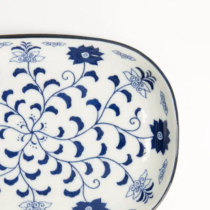 Tokyo Design Studio - Blue Botan - Oblong Bord - 18.7x13cm - Image 2