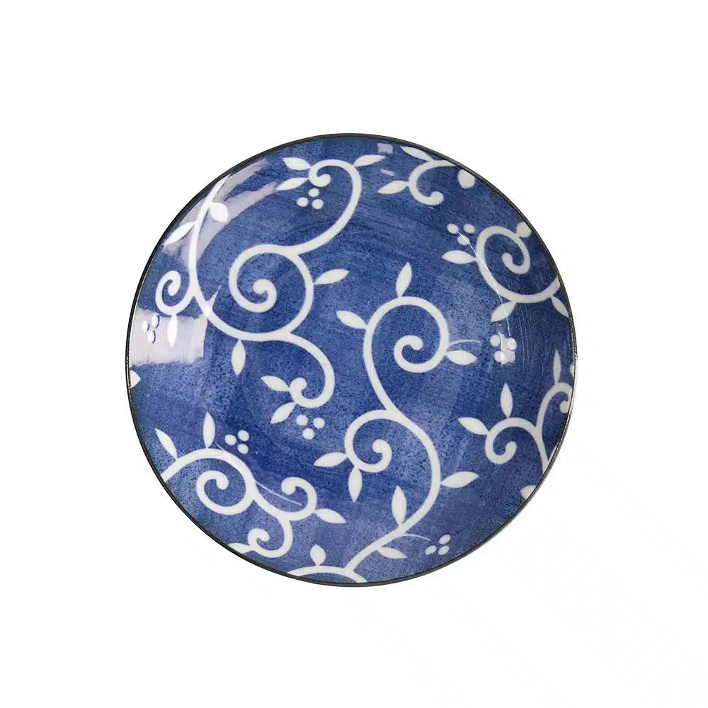 Tokyo Design Studio - Tokyo Blue - Karakusa - Dessert Plate - 16.5x2.7 cm - Image 2