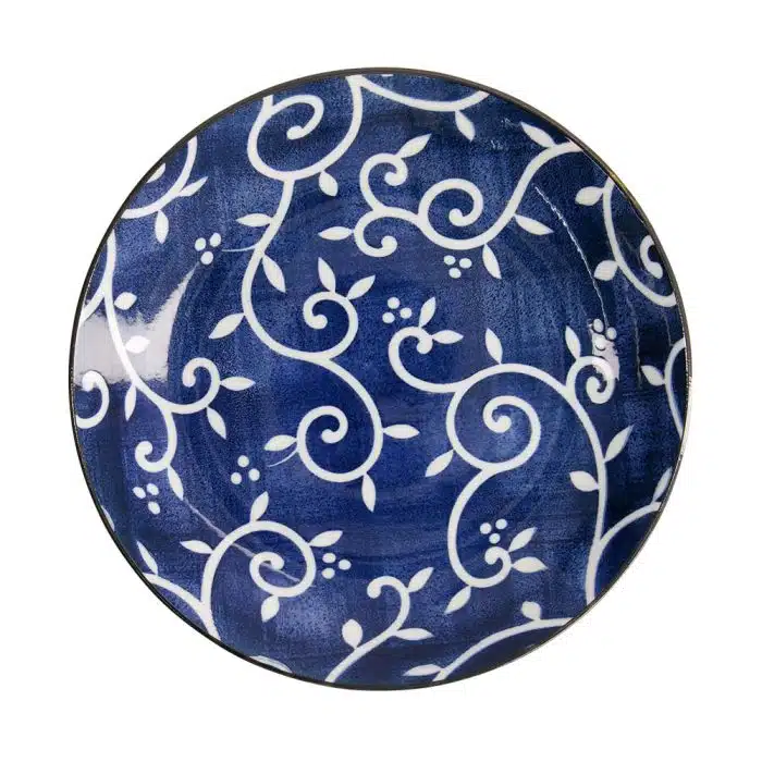 Tokyo Design Studio - Tokyo Blue - Karakusa - Dinner Plate - 25x3.3cm - Image 2