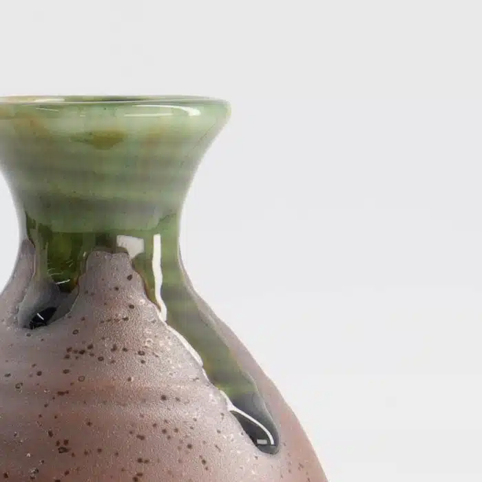 Sake Bottle - Iga Brown - 12.5x8cm - Image 3