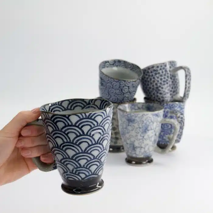 Tokyo Design Studio - Wave - Mug - Blue/Grey - 9x11cm - 400ml - Image 5