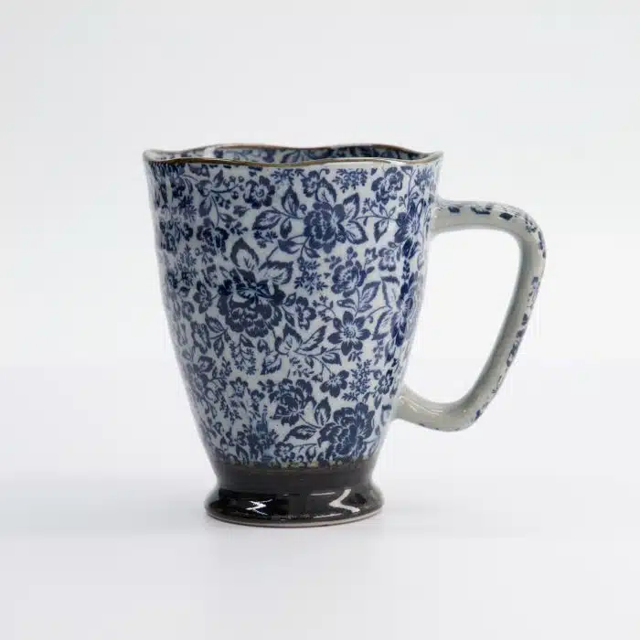 Tokyo Design Studio - English Rose - Mug - Blue/Grey - 9x11cm - 400ml - Image 2