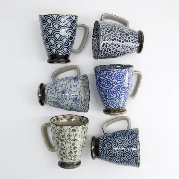 Tokyo Design Studio - Circle - Mug - Blue/Grey - 9x11cm - 400ml - Image 5