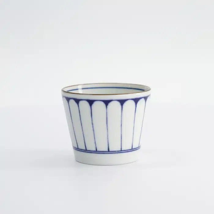Tokyo Design Studio - Teacup - Straight - Blue/White - Japan - Kikuwari - 8.3x6.5cm - 180ml - Image 3