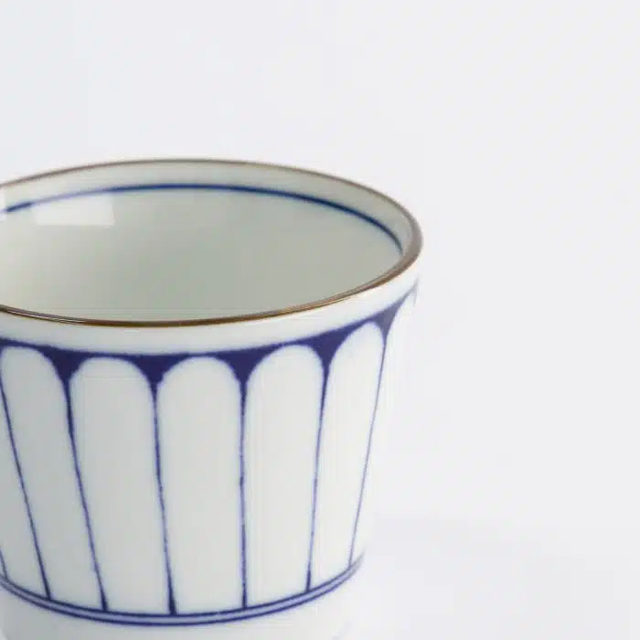 Tokyo Design Studio - Teacup - Straight - Blue/White - Japan - Kikuwari - 8.3x6.5cm - 180ml - Image 4