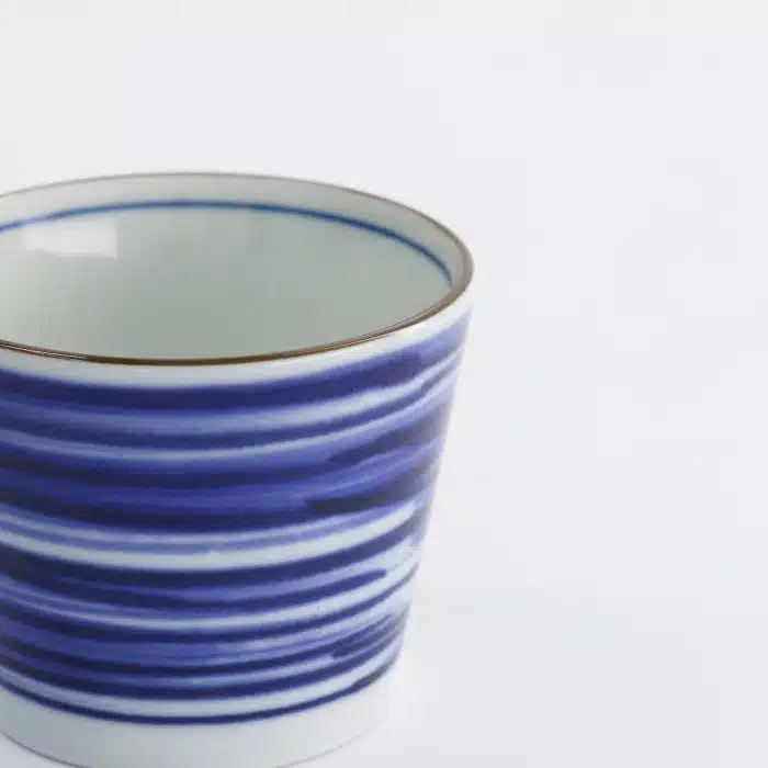 Tokyo Design Studio - Teacup - Straight - Blue/White - Japan - Gosu - 8.3x6.5cm - 180ml - Image 4