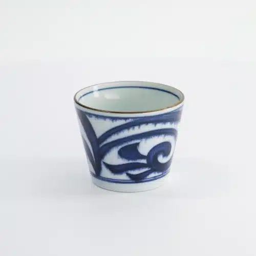 Tokyo Design Studio - Theekop - Recht - Blauw/Wit - Japan - Aisomon - 8.3x6.5cm - 180ml
