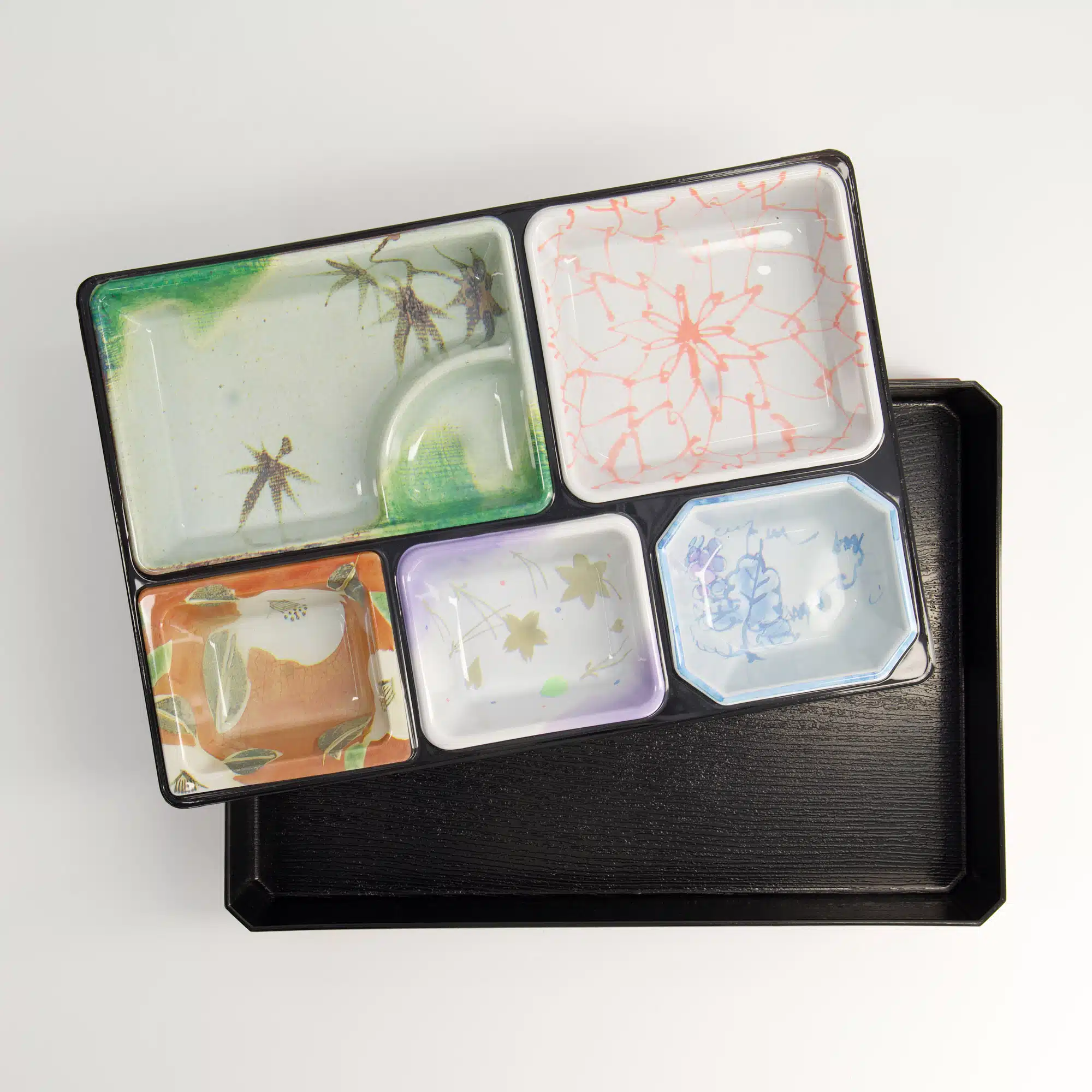 Tokyo Design Studio - Bento Box - Rectangle Matsukado - Black - 30.7x21.5x6.5cm - Image 4