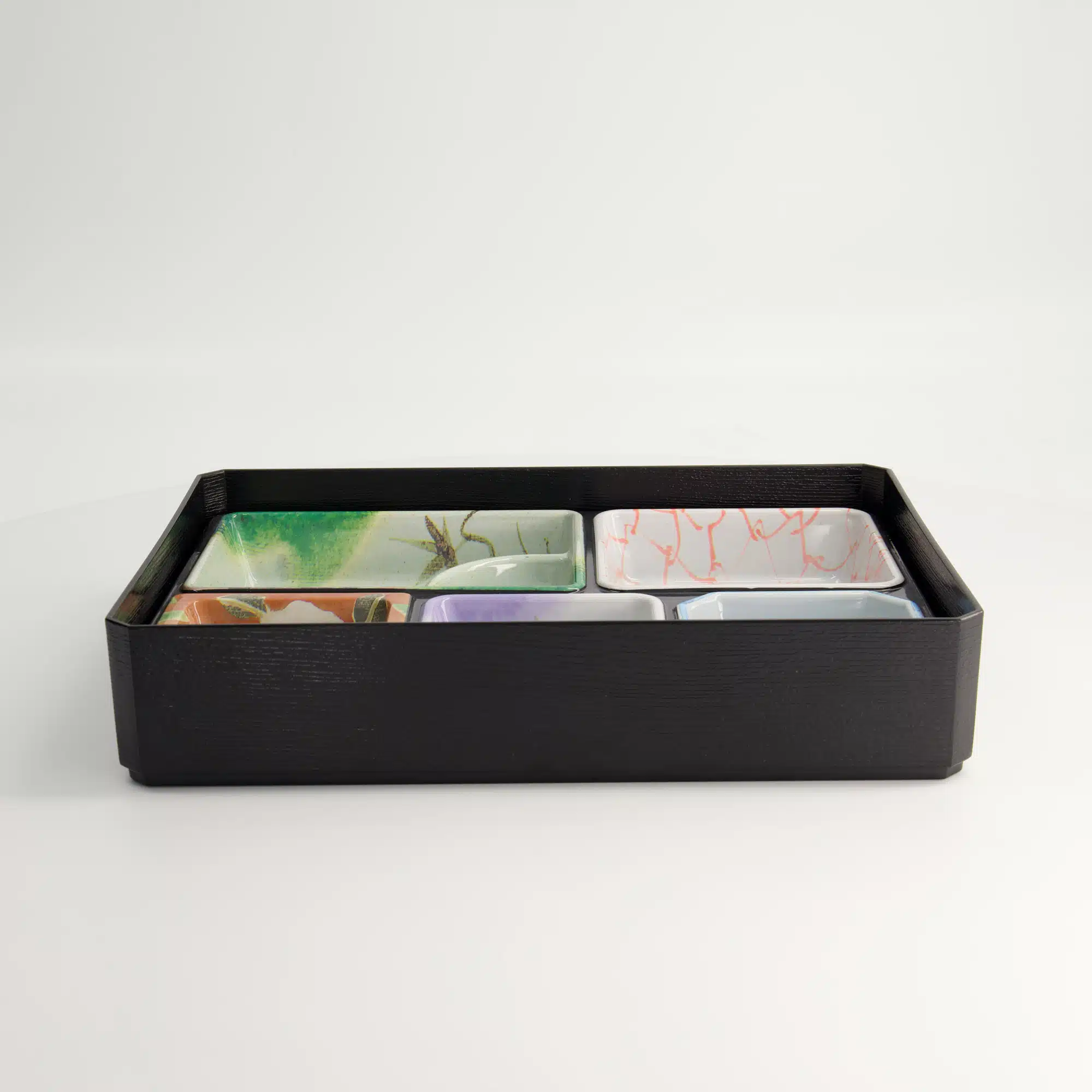 Tokyo Design Studio - Bento Box - Rectangle Matsukado - Black - 30.7x21.5x6.5cm - Image 6