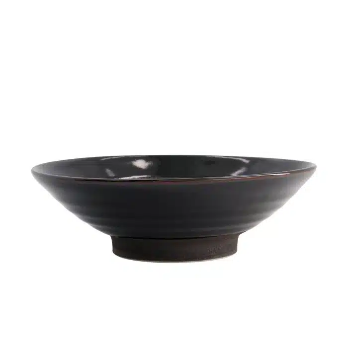 Tokyo Design Studio - Mixed Bowls - Black Brush - Ramen Bowl - 24.5x7.5 cm - Image 3