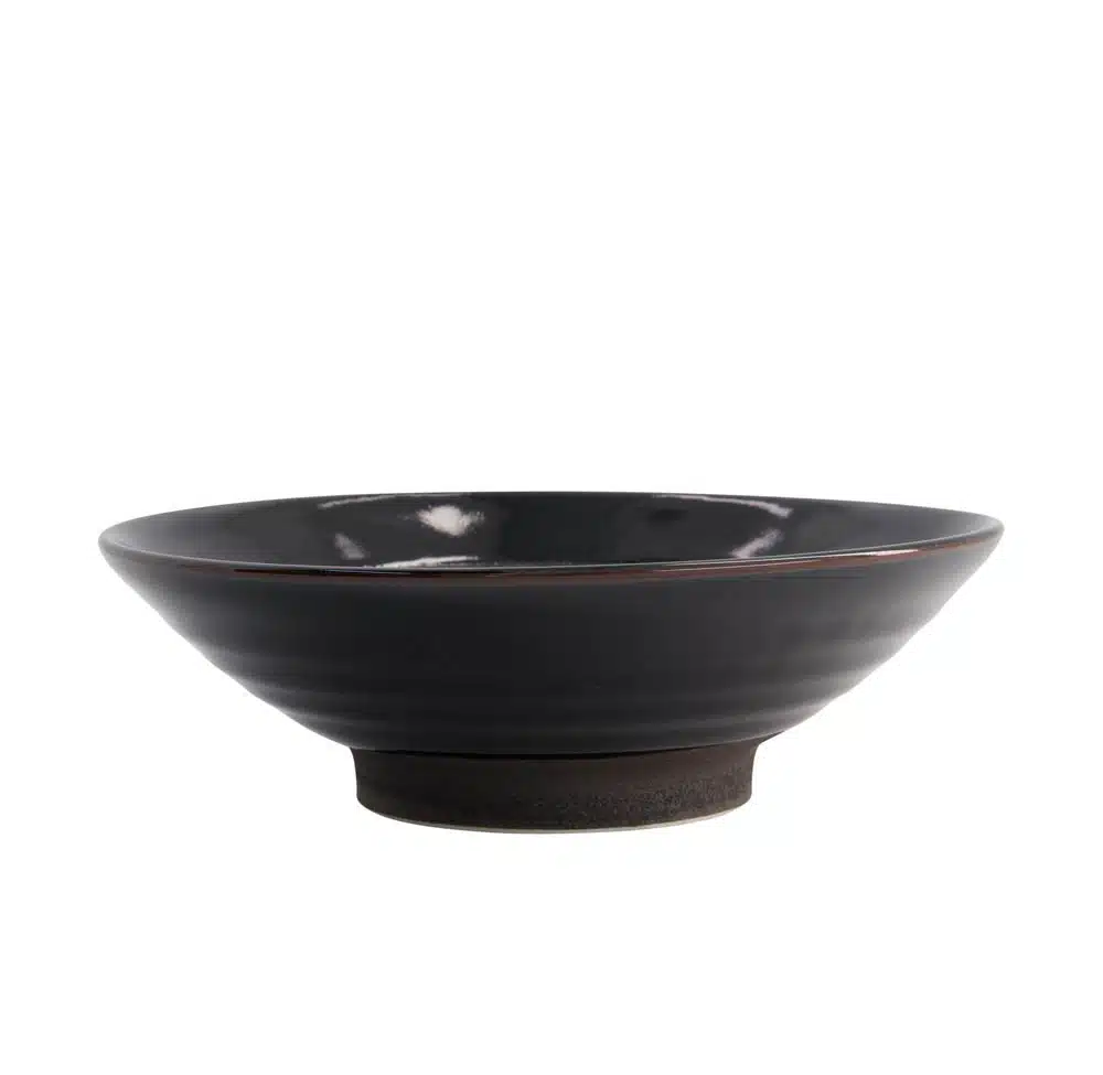 Tokyo Design Studio - Mixed Bowls - Black Brush - Ramen Bowl - 24.5x7.5 cm - Image 3