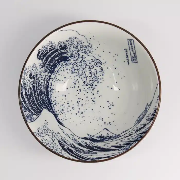 Tokyo Design Studio - Ramen Bowl - Hokusai - 17x8cm - Blue/White - Image 3
