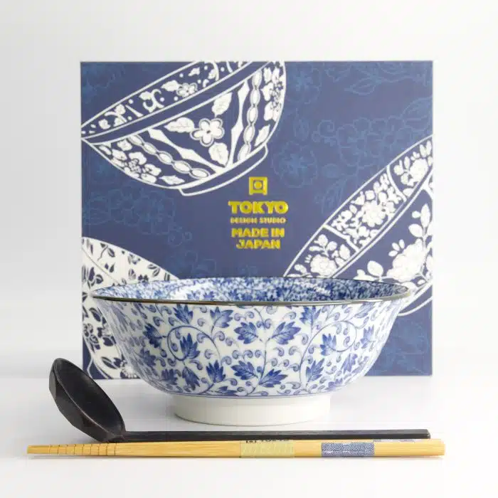 Tokyo Design Studio - Ramen Bowl - 3pcs - Giftset - Karakusa - 20.5x8cm - 1200ml - Image 4