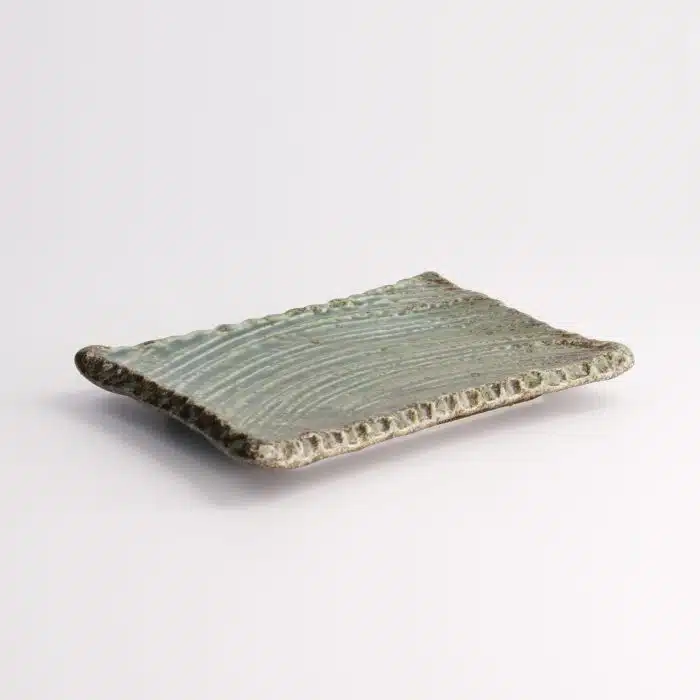 Tokyo Design Studio - Large Plate - Wabi Uguisu - 17.5x13x2.2cm - Image 4