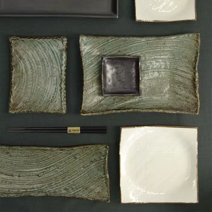 Tokyo Design Studio - Large Plate - Wabi Uguisu - 31x12.5x3cm - Image 5