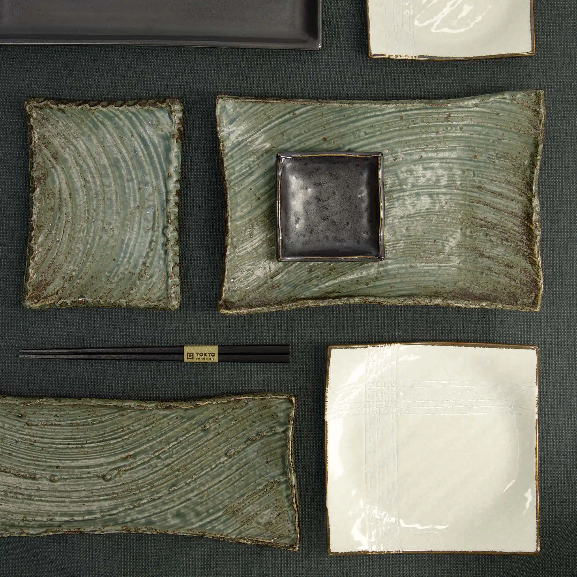 Tokyo Design Studio - Large Plate - Wabi Uguisu - 41x13x3cm - Image 5