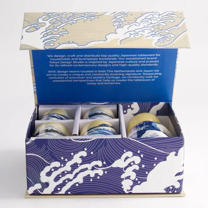 Tokyo Design Studio - Kawaii - Hokusai - Sake Set 1:4 - 120/50ML - Image 4